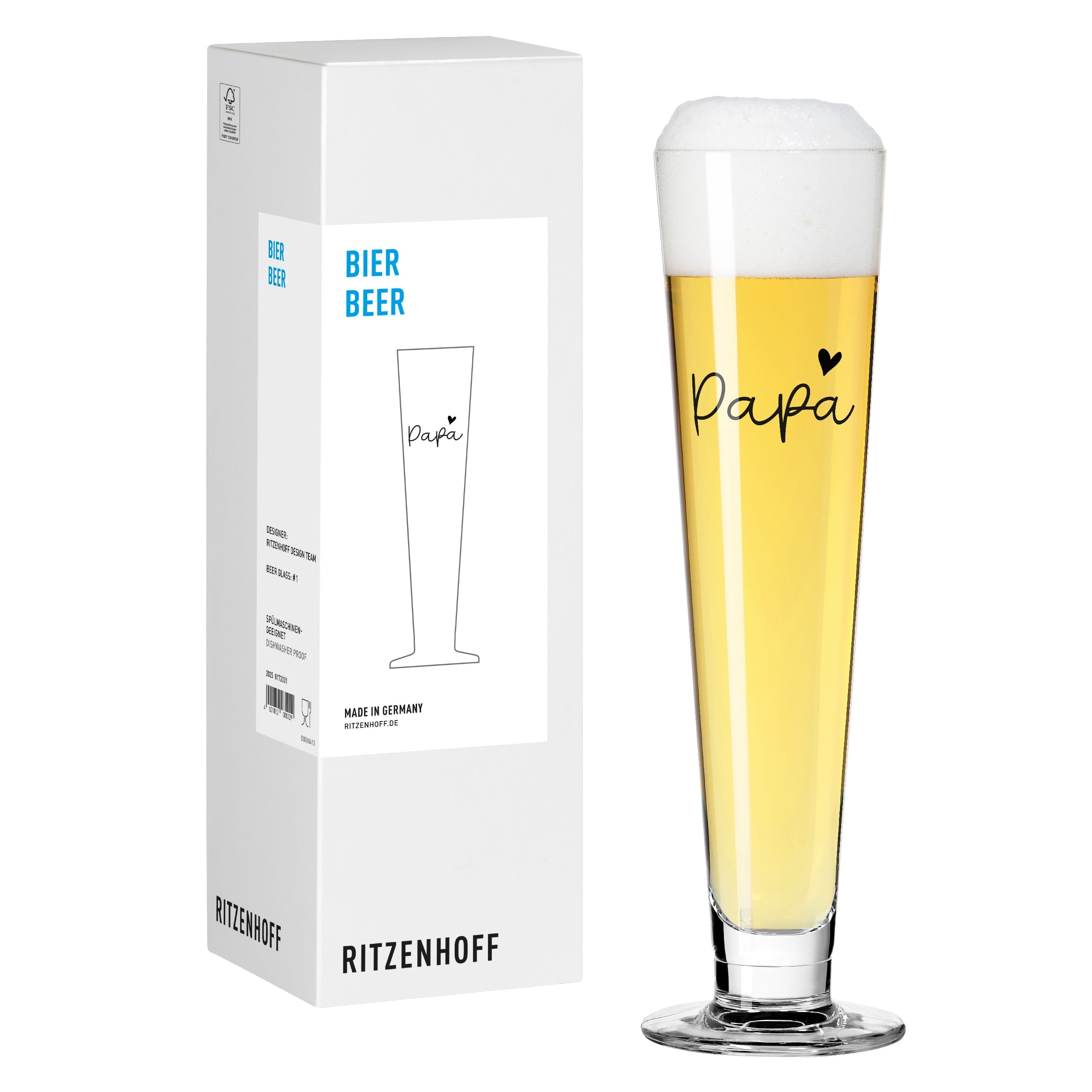 CITATIONS VERRE À BIÈRE F25 PAR L'ÉQUIPE DE DESIGN RITZENHOFF