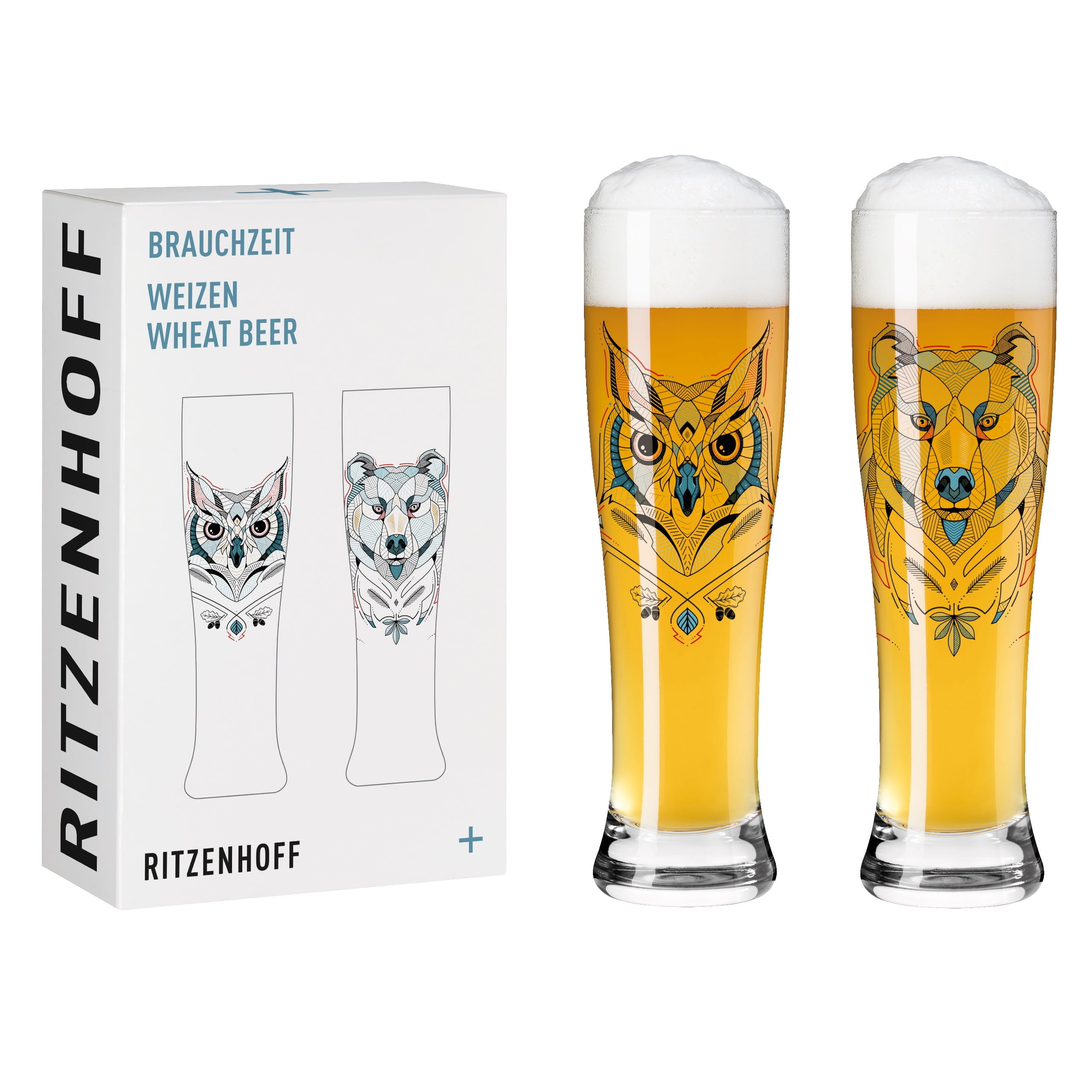 BRAUCHZEIT WEIZENBIERGLAS-SET #1, #2 VON ANDREAS PREIS