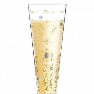 Champus Champagne Glass by Shari Warren