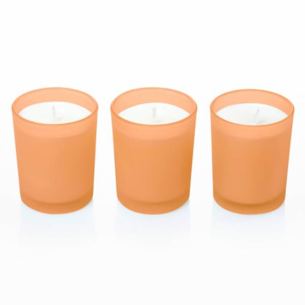 Modern scented candle set of 3, Mango Guava