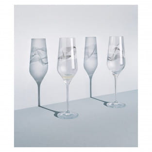 KRISTALLWIND CHAMPAGNE GLASS SET #2 BY ROMI BOHNENBERG