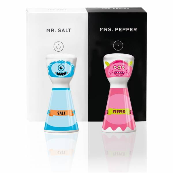 Mr. Salt &amp; Mrs. Pepper Salz- und Pfefferstreuer-Set von Santiago Sevillano