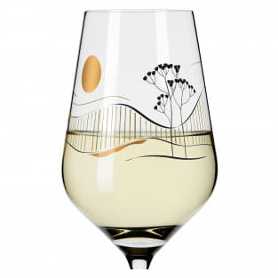 HERZKRISTALL WHITE WINE GLASS #8 BY CHRISTINE KORDES