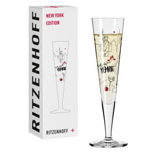 CHAMPUS NEW YORK EDITION CHAMPAGNERGLAS H24 VON THERESA KUHLMANN