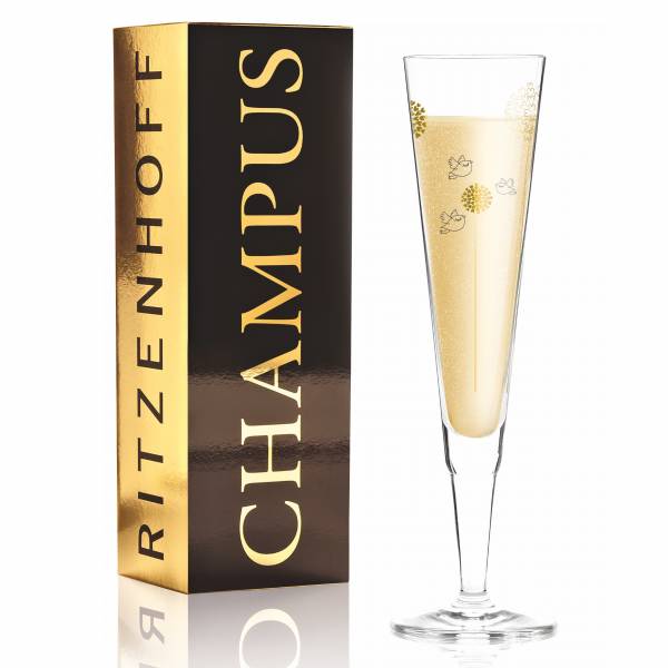 Champus Champagnerglas von Ramona Rosenkranz