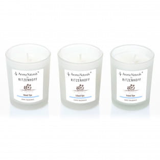 Nature scented candle set of 3, Island Spa