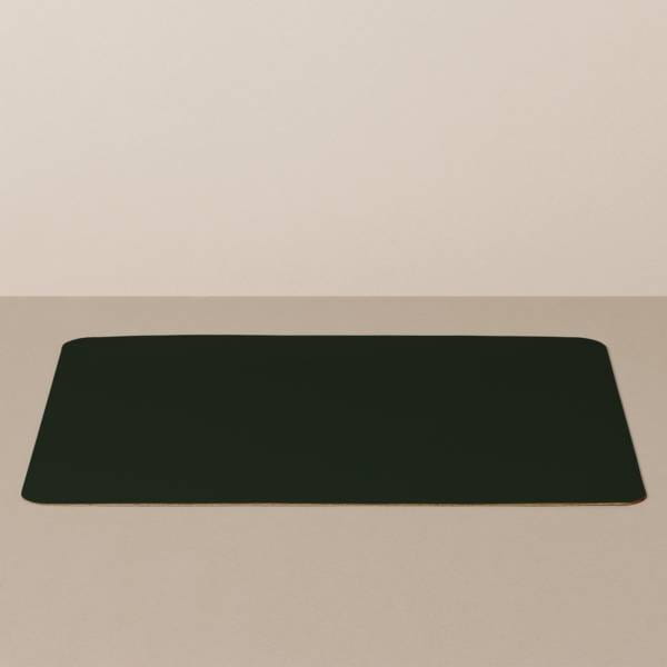 Tray insert / placemat XL, square, in black / red