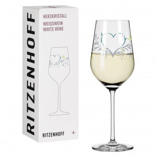 HERZKRISTALL WHITE WINE GLASS #1 BY DORIAN KURZ