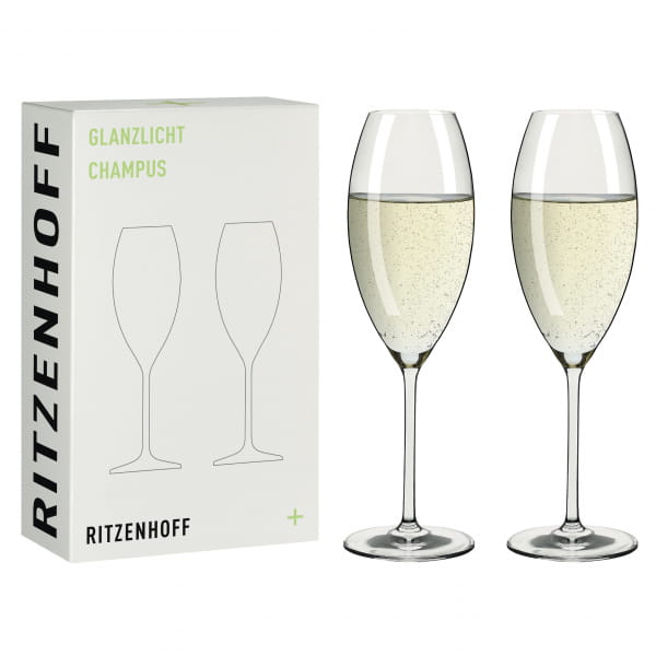 GLANZLICHT CHAMPAGNERGLAS-SET #1 VON RITZENHOFF DESIGN TEAM