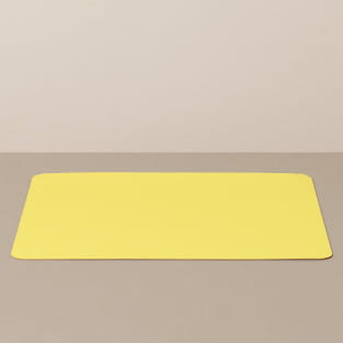 Tabletteinlage/Platzset XL, eckig, in Schwarz/Gelb