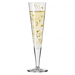 GOLDNACHT CHAMPAGNE GLASS #2 BY SIBYLLE MAYER