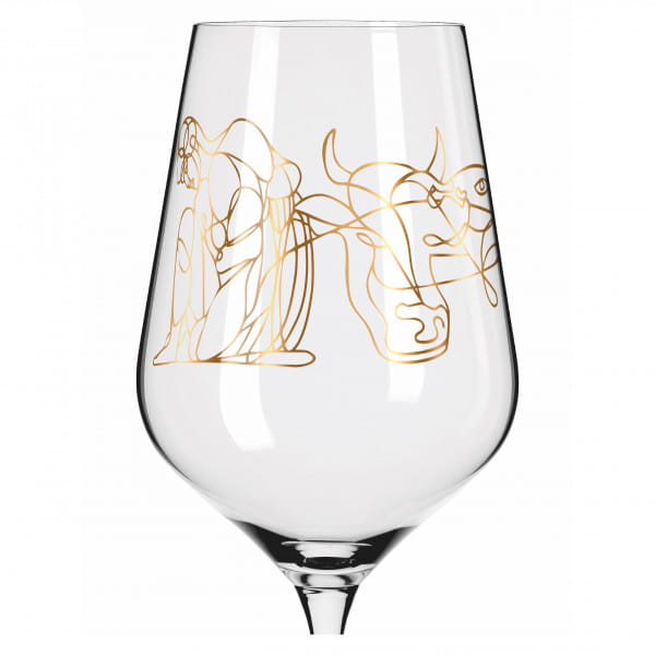 SAGENGOLD RED WINE GLASS SET #1 BY BURKHARD NEIE