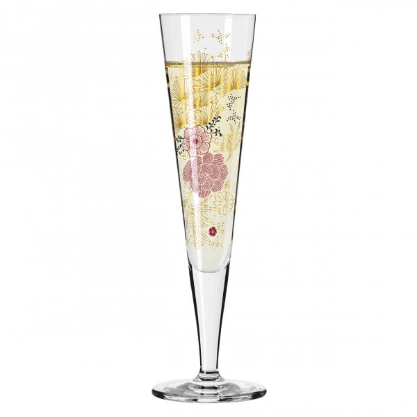 GOLDNACHT CHAMPAGNE GLASS #20 BY KATHRIN STOCKEBRAND