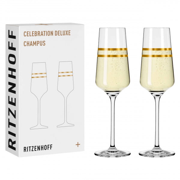CELEBRATION DELUXE CHAMPAGNE GLASS SET #1 BY SONJA EIKLER