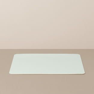 Tray insert / placemat L, square, in white / mint