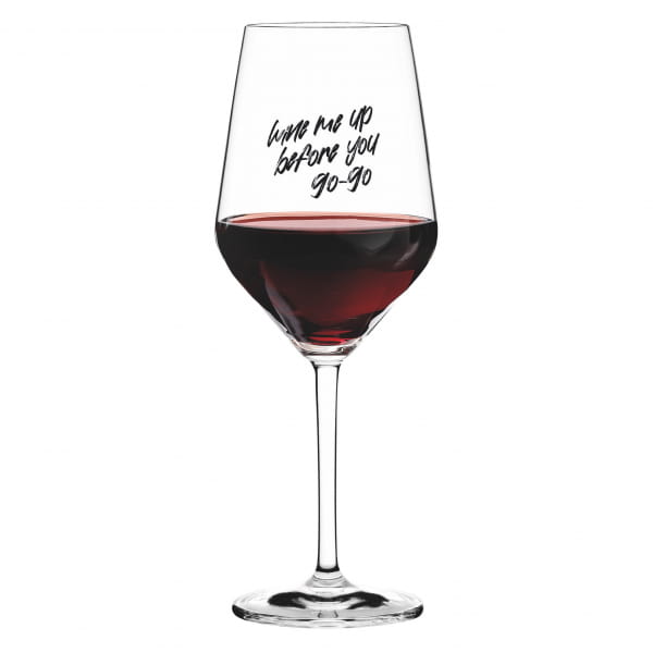 Ritzenhoff SAND & SODA WEINGLAS MIT SPRUCH - WINE ME UP