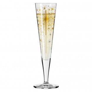 GOLDNACHT CHAMPAGNE GLASS #5 BY PETRA MOHR
