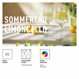 SOMMERTAU LIMONCELLO APERITIFGLAS-SET F25 VON HANNA SYMONOVYCH