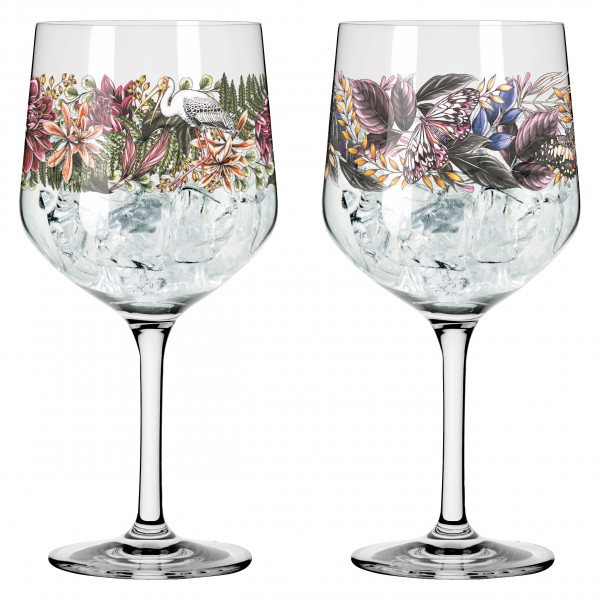 transparente Cristal RITZENHOFF Schattenfauna #1 Juego de vasos de Ginglass 