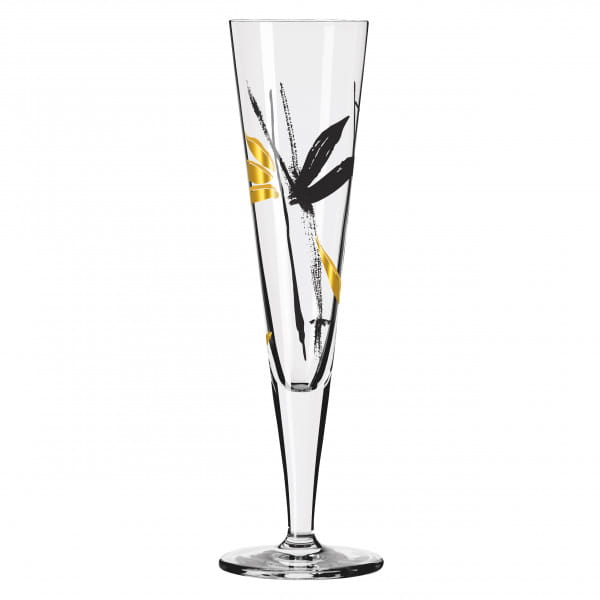 GOLDNACHT CHAMPAGNE GLASS #22 BY ANDREA ARNOLT