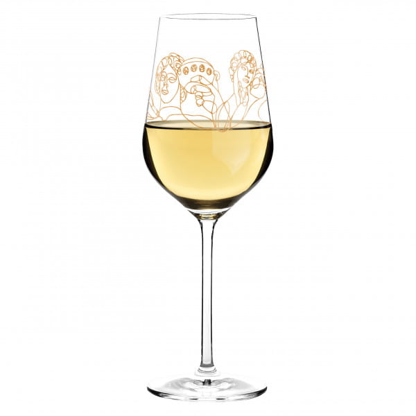 Wein-Ensemble White Wine Glass Set by Burkhard Neie (Dionysos &amp; Ariadne | Zeus &amp; Leto)
