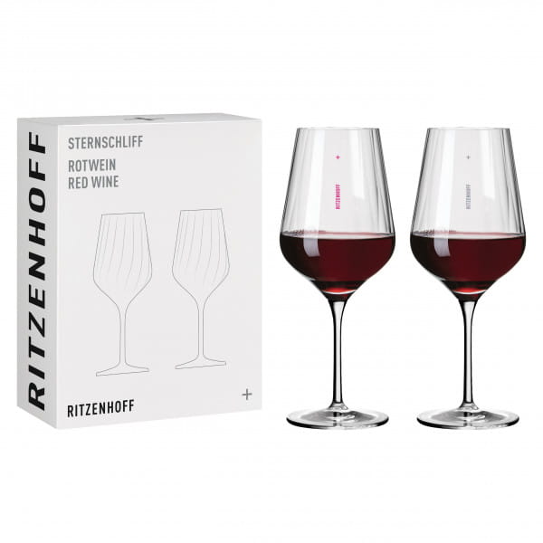 STERNSCHLIFF RED WINE GLASS SET #1 BY DESIGN BY RITZENHOFF