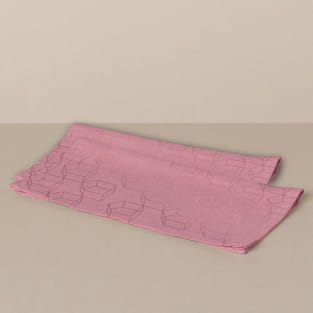 Cloth napkin set in pink