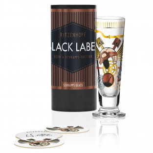 Black Label Schnapsglas von Werner Bohr