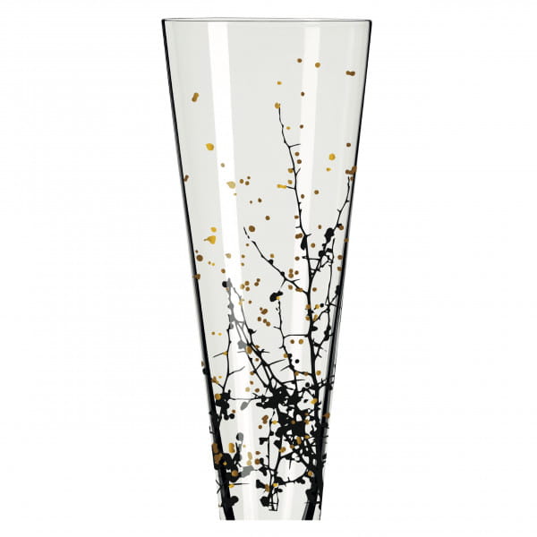 GOLDNACHT CHAMPAGNE GLASS SET #1, #2 BY ROMI BOHNENBERG