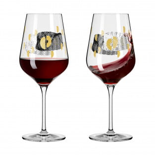 SAGENGOLD RED WINE GLASS SET #2 BY MAIKE SCHÖNEBECK