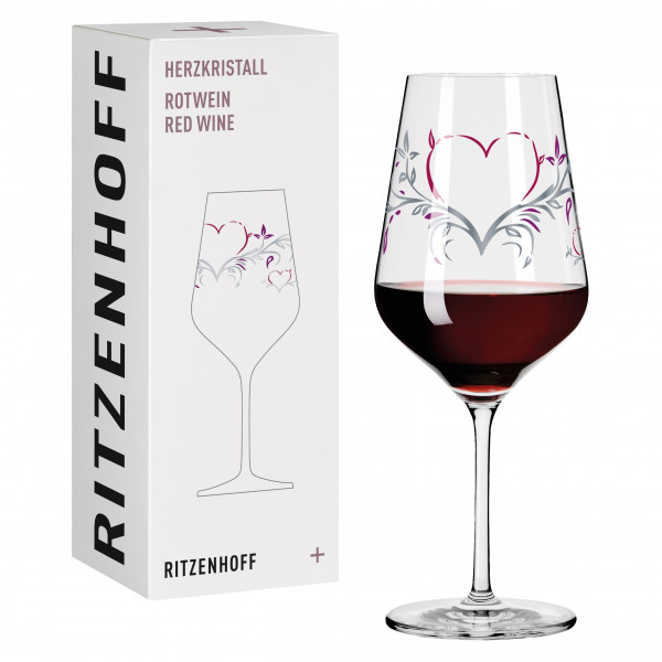 HERZKRISTALL RED WINE GLASS #1 BY DORIAN KURZ