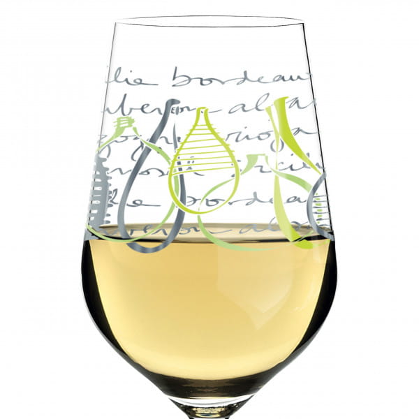 White White Wine Glass by Virginia Romo