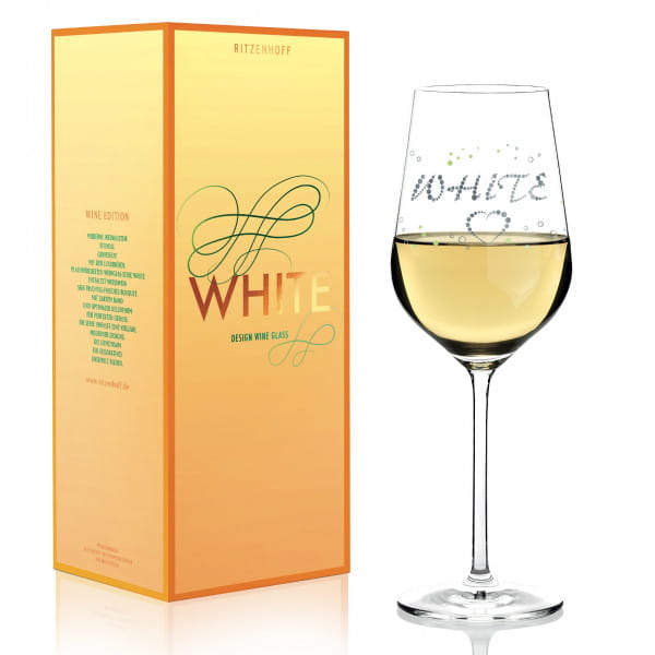 White White Wine Glass by Sabine Röhse