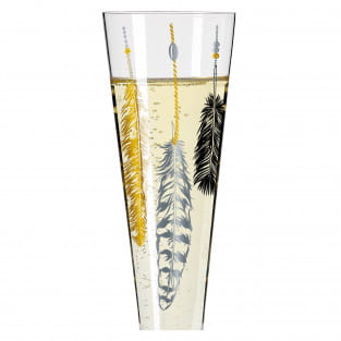 GOLDNACHT CHAMPAGNE GLASS #3 BY KATHRIN STOCKEBRAND