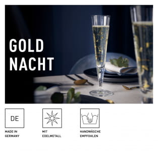 GOLDNACHT CHAMPAGNERGLAS #44 VON CHRISTINE KORDES