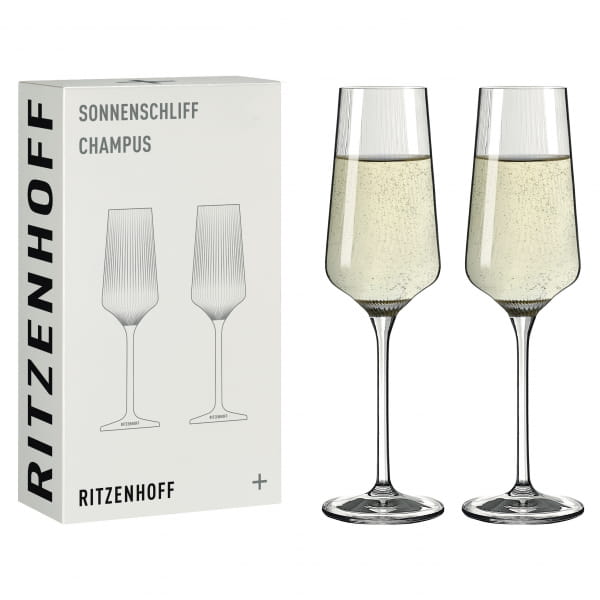 SONNENSCHLIFF CHAMPAGNERGLAS-SET #1 VON RITZENHOFF DESIGN TEAM