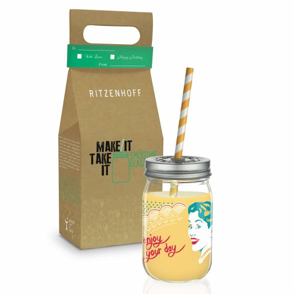Make It Take It Smoothie Glass by Andrea Hilles