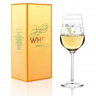 White White Wine Glass by Sandra Brandhofer