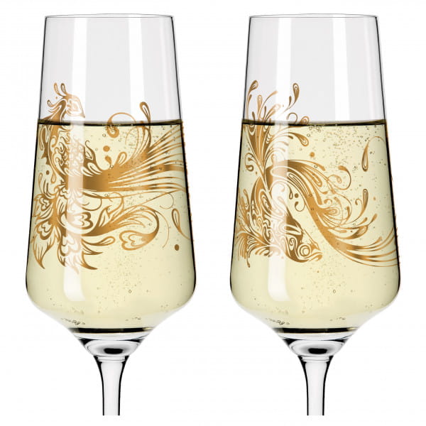 ROSÉHAUCH SPARKLING WINE GLASS SET #1 BY SI SCOTT