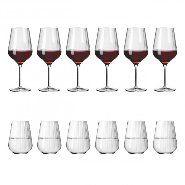 Ritzenhoff Sternschliff ROTWEIN- UND WASSERGLAS-SET #1