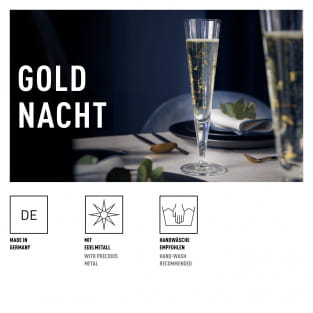 GOLDNACHT CHAMPAGNERGLAS #43 VON CHRISTINE KORDES