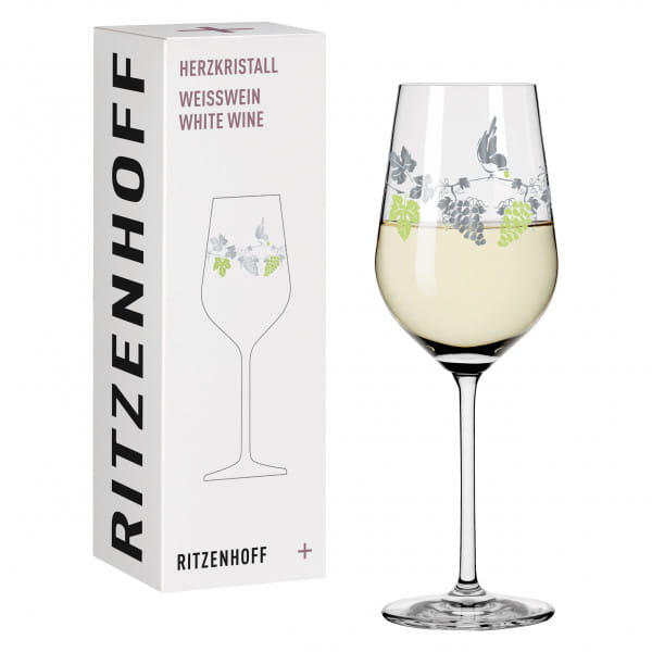 HERZKRISTALL WHITE WINE GLASS #4 BY CONCETTA LORENZO