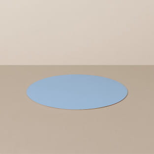 Coaster S, round, in light blue / jeans