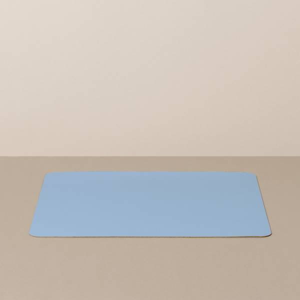 Tray insert / placemat L, square, in light blue / jeans