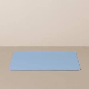 Tray insert / placemat L, square, in light blue / jeans