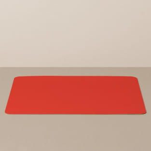 Tabletteinlage/Platzset XL, eckig, in Schwarz/Rot