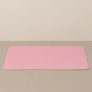 Tabletteinlage/Platzset XL, eckig, in Weiß/Rosa