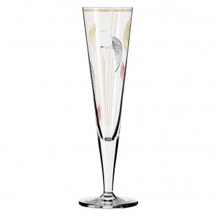 GOLDNACHT CHAMPAGNE GLASS #18 BY CONCETTA LORENZO