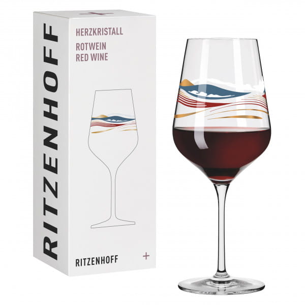 HERZKRISTALL RED WINE GLASS #7 BY AURÉLIE GIROD