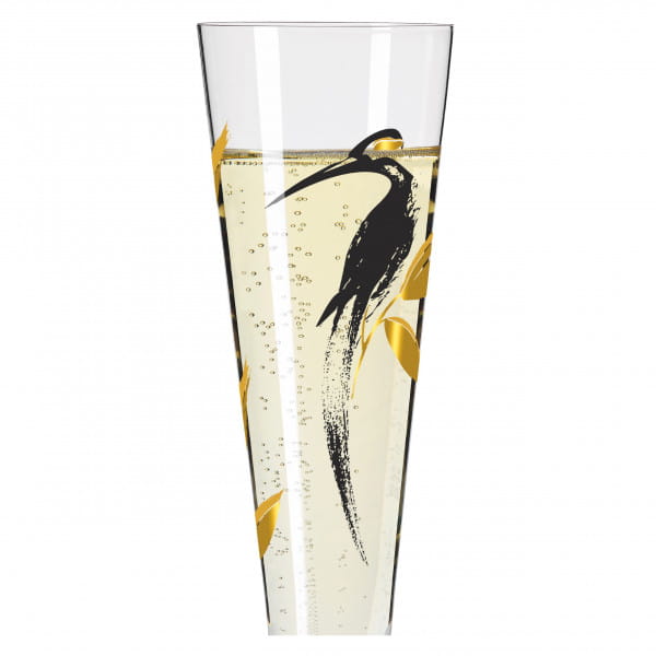 GOLDNACHT CHAMPAGNE GLASS #21 BY ANDREA ARNOLT
